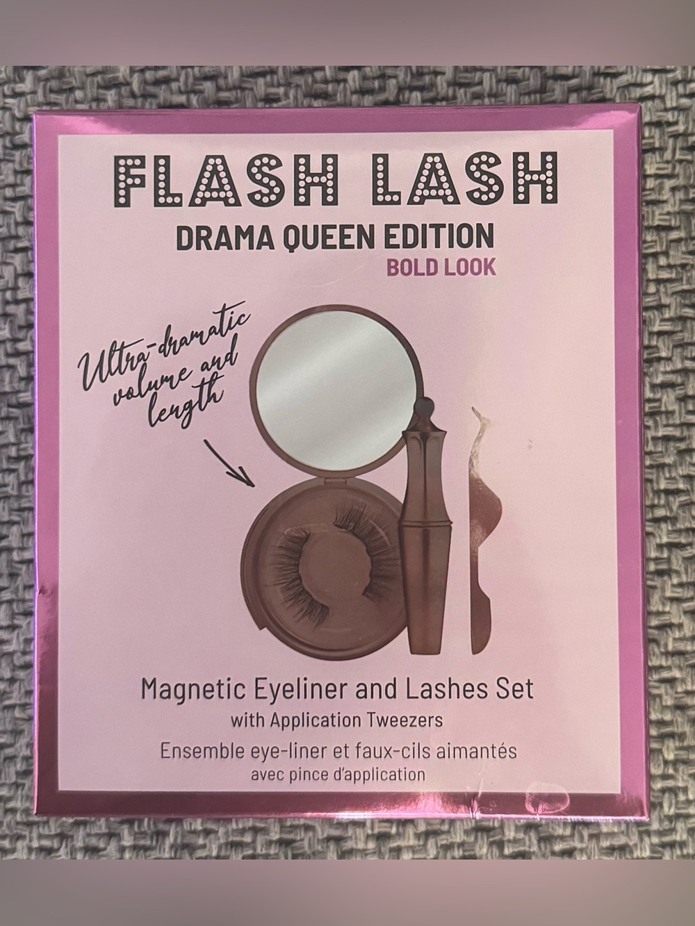 Aria Beauty Flash Lash Drama Queen Magnetic Eyeliner & Lashes Set NEW